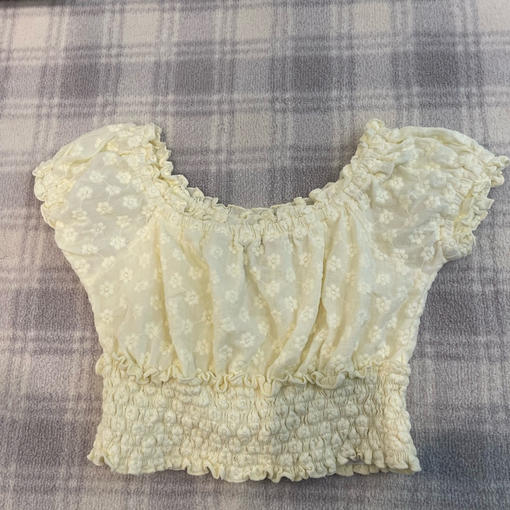 Girls Large Cropped Telliw Top